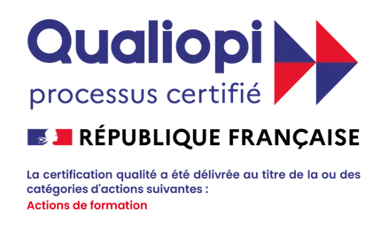 Qualiopi, processus certifié — République Française. La certification qualité a été délivrée au titre de la catégorie d'actions suivante : actions de formation.